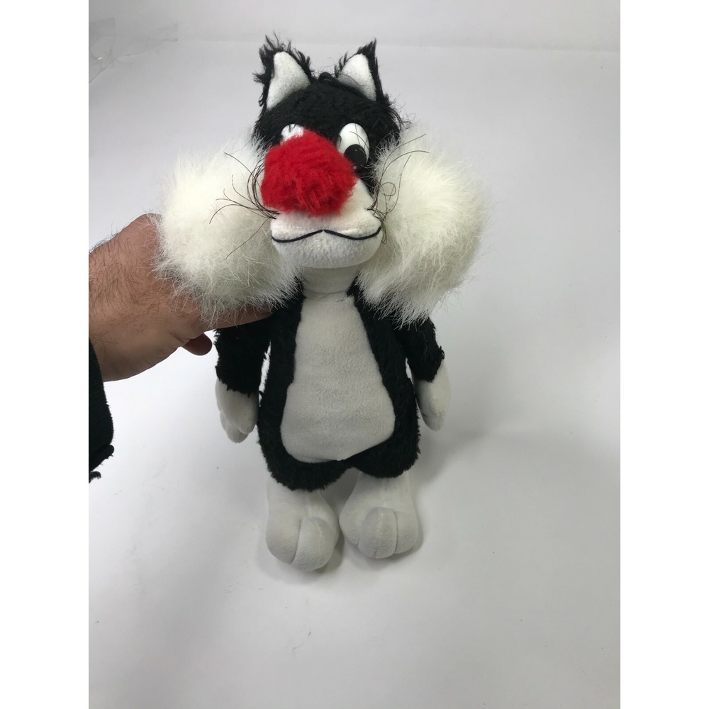 Looney Tunes Vintage 1980s Sylvester the Cat 14 inch Plush Stuffed Toy Rare
